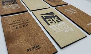 Wood Business Cards